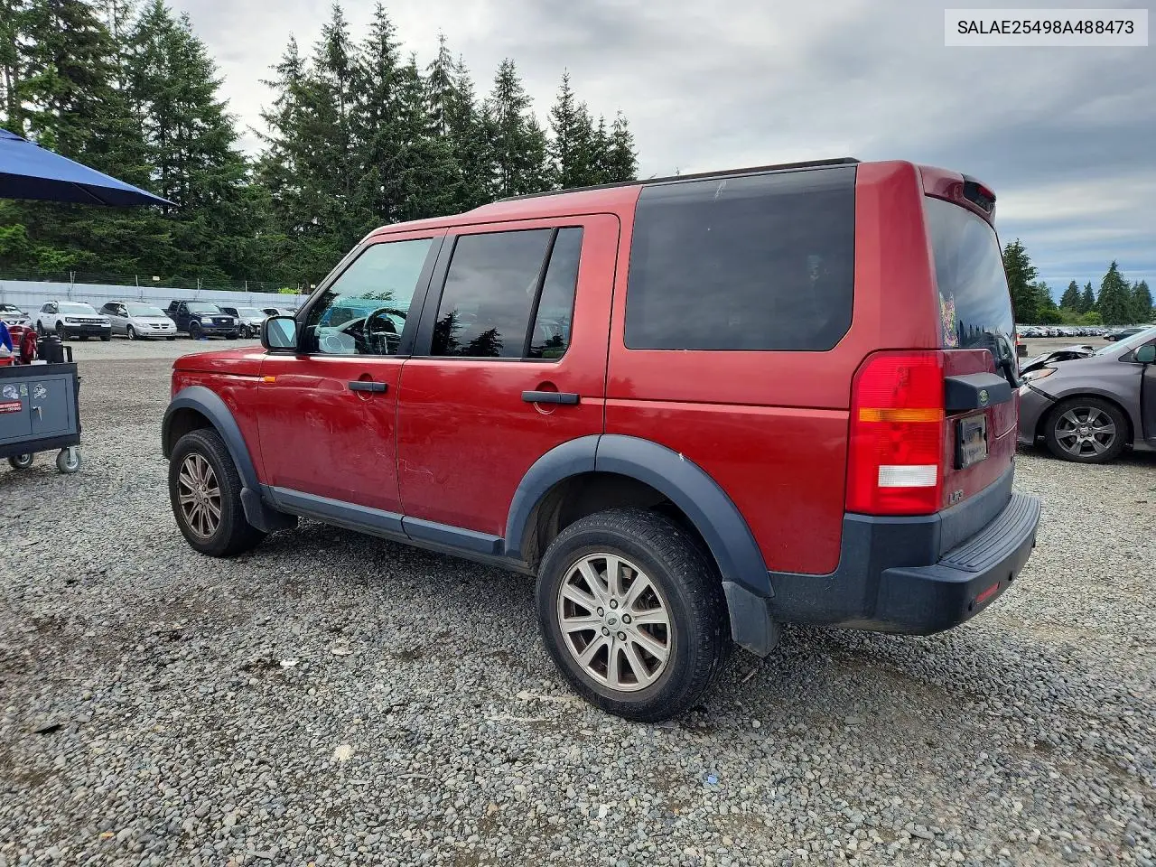 2008 Land Rover Lr3 Se VIN: SALAE25498A488473 Lot: 56357386
