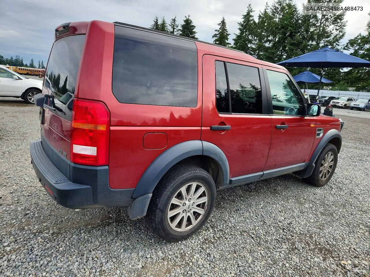 2008 Land Rover Lr3 Se VIN: SALAE25498A488473 Lot: 56357386