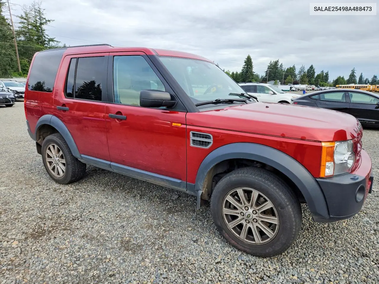 2008 Land Rover Lr3 Se VIN: SALAE25498A488473 Lot: 56357386