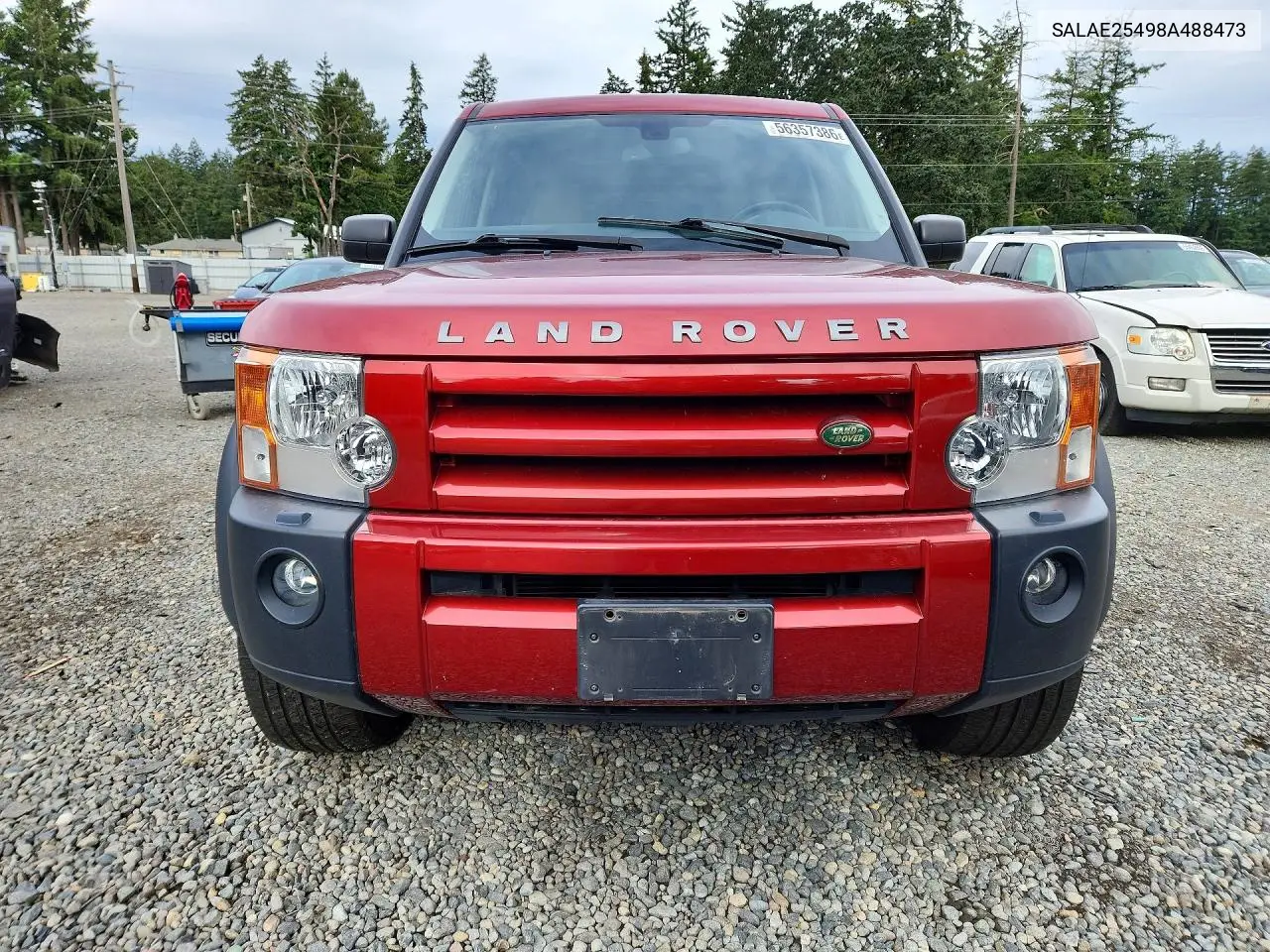 2008 Land Rover Lr3 Se VIN: SALAE25498A488473 Lot: 56357386