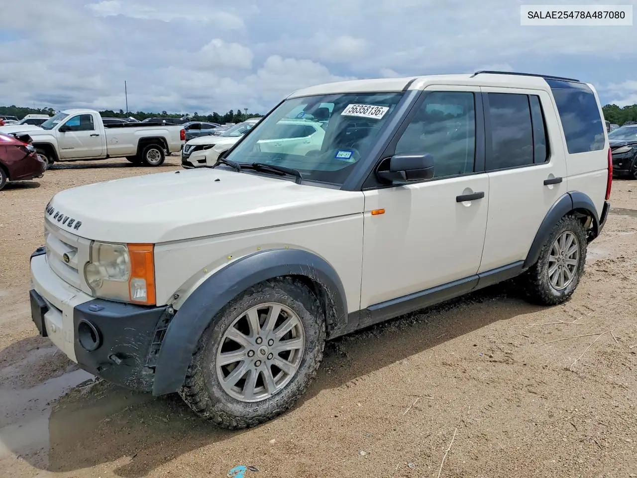 2008 Land Rover Lr3 Se VIN: SALAE25478A487080 Lot: 56358136