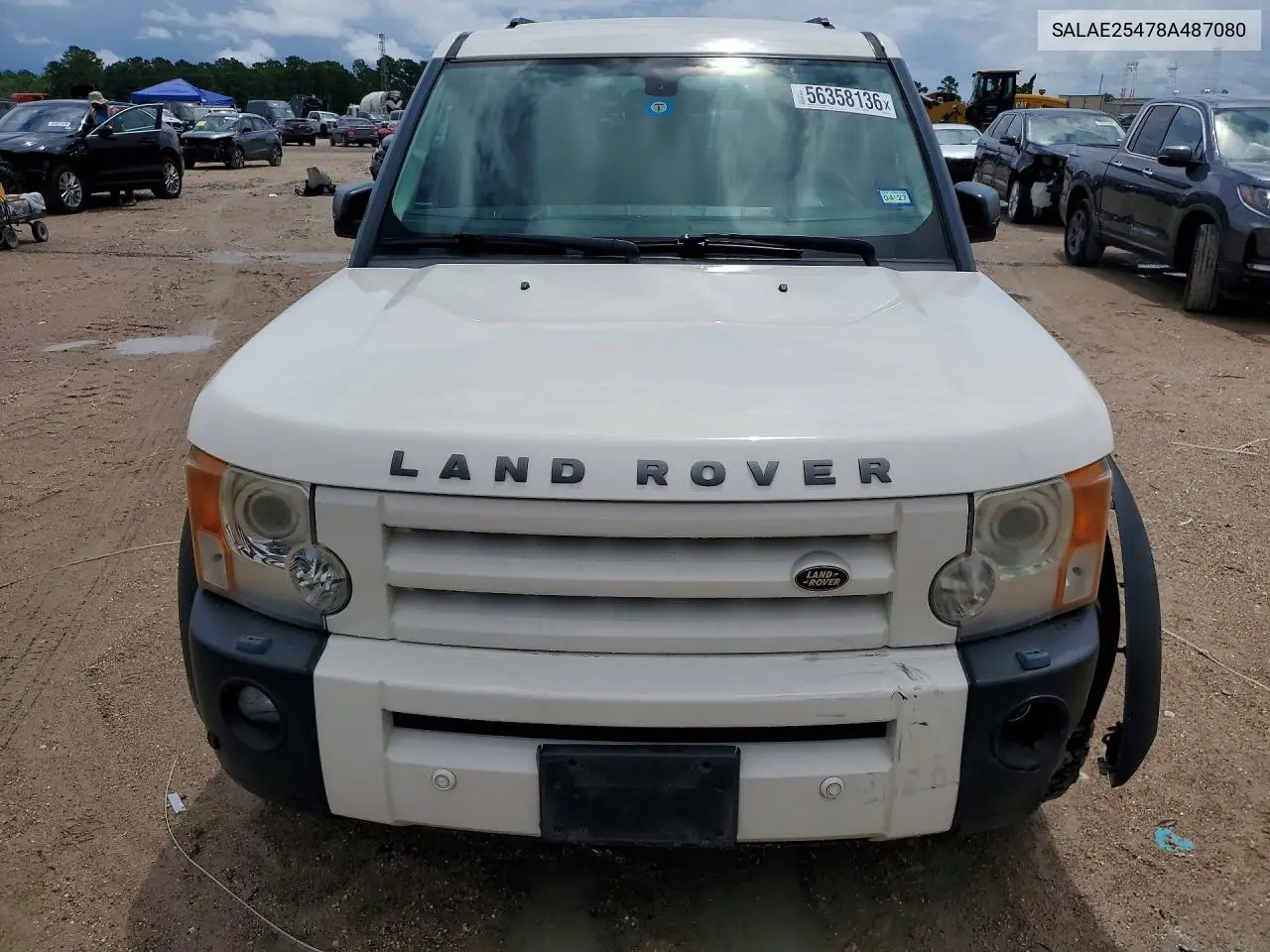 2008 Land Rover Lr3 Se VIN: SALAE25478A487080 Lot: 56358136
