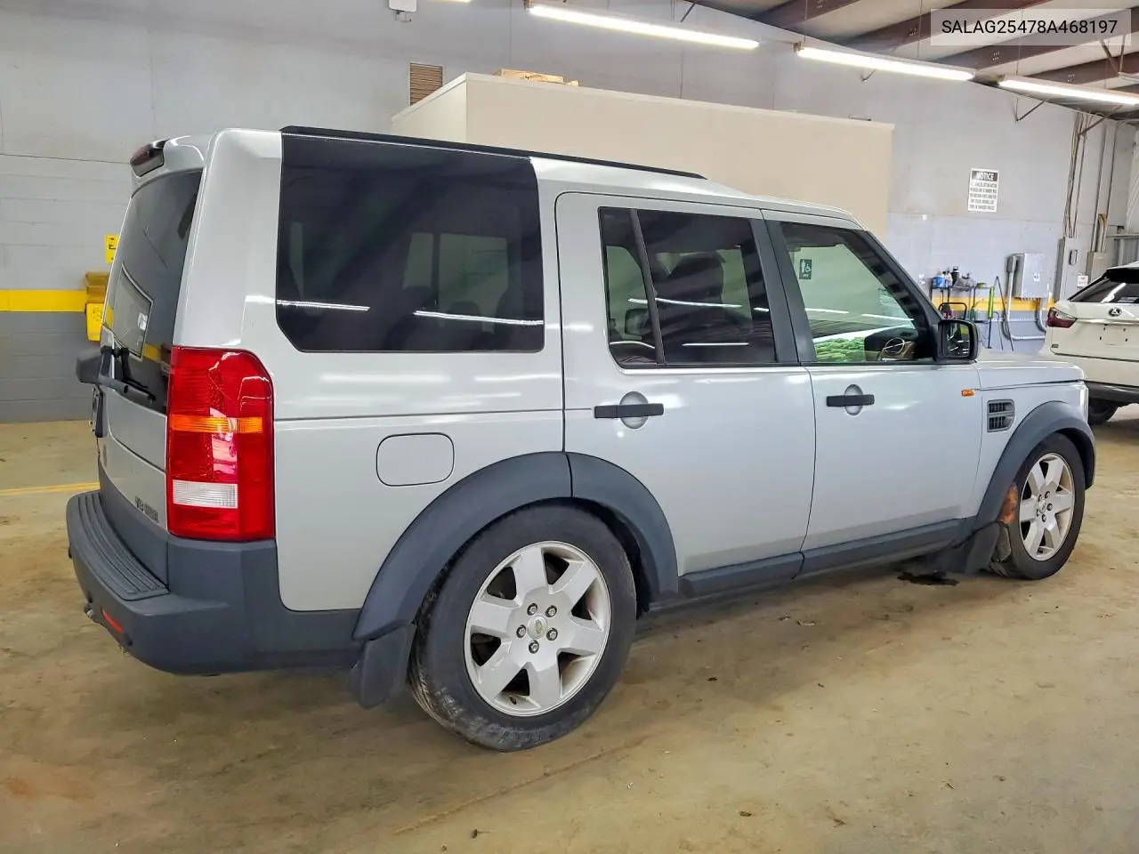 2008 Land Rover Lr3 Hse VIN: SALAG25478A468197 Lot: 61014396