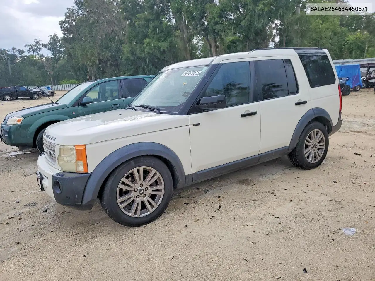 2008 Land Rover Lr3 Se VIN: SALAE25468A450571 Lot: 61570516