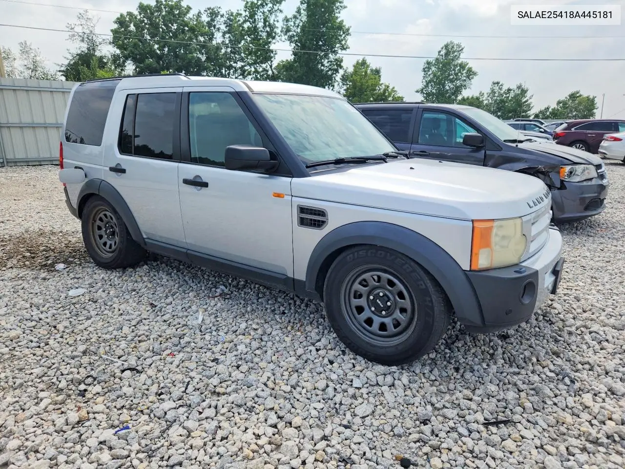 2008 Land Rover Lr3 Se VIN: SALAE25418A445181 Lot: 61858056