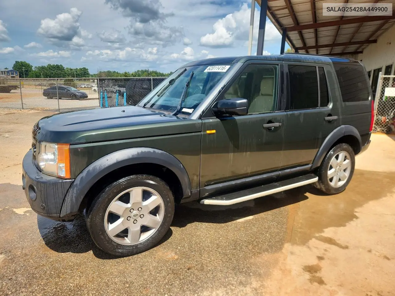 2008 Land Rover Lr3 Hse VIN: SALAG25428A449900 Lot: 62011416