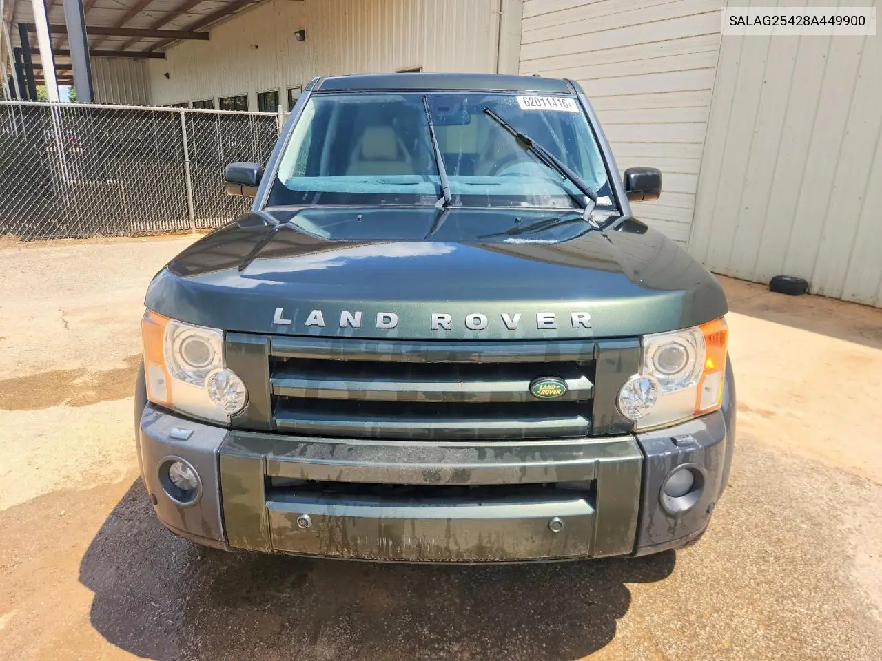 2008 Land Rover Lr3 Hse VIN: SALAG25428A449900 Lot: 62011416