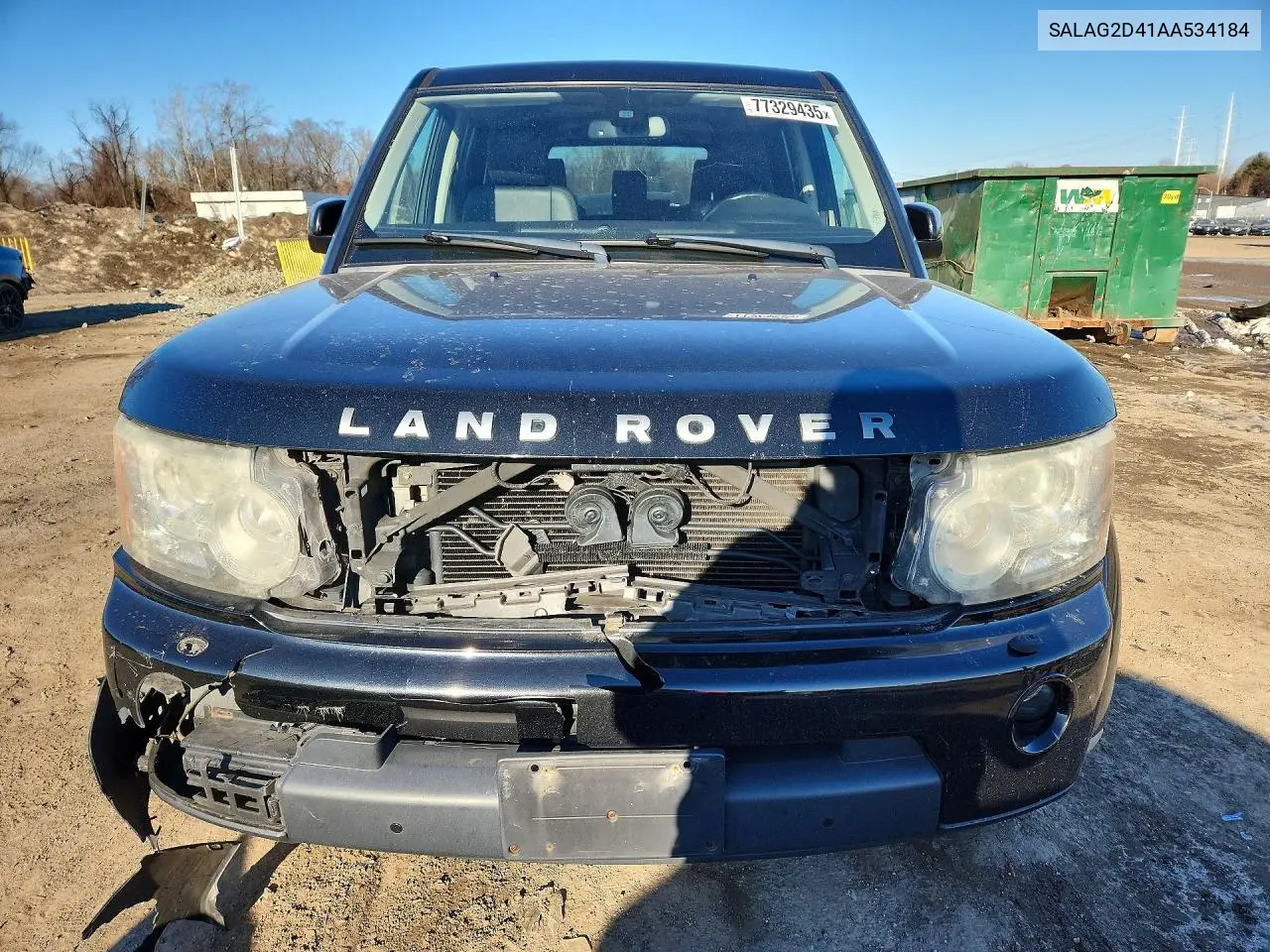 2010 Land Rover Lr4 Hse VIN: SALAG2D41AA534184 Lot: 56305486
