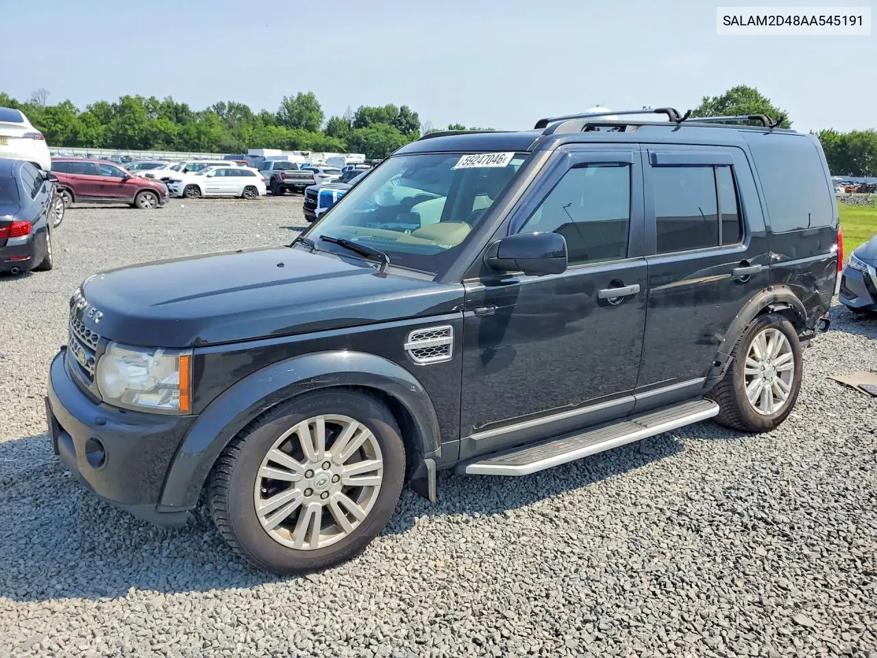 2010 Land Rover Lr4 Hse Plus VIN: SALAM2D48AA545191 Lot: 59247046