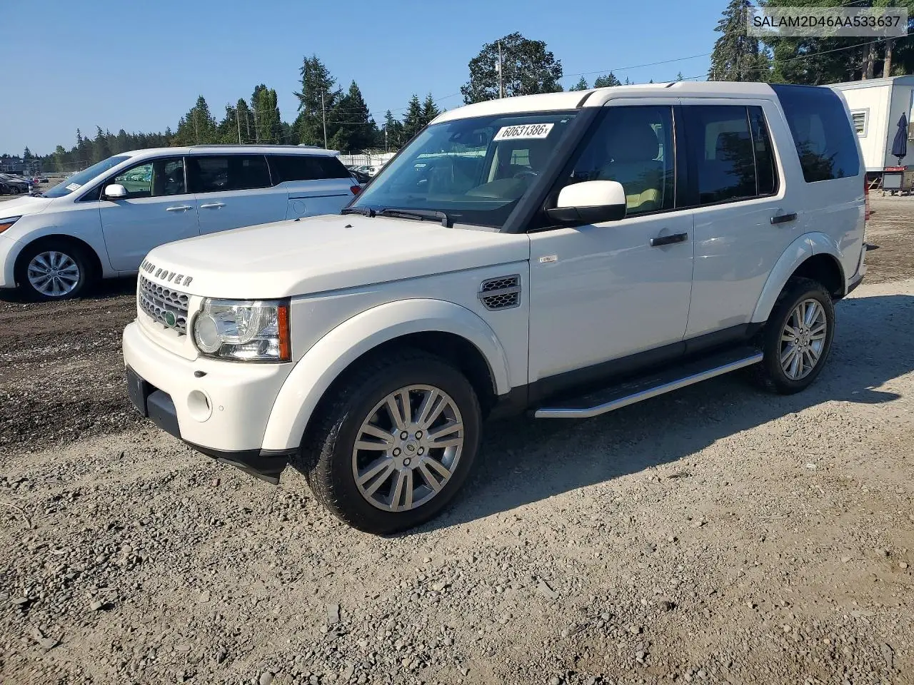 2010 Land Rover Lr4 Hse Plus VIN: SALAM2D46AA533637 Lot: 60631386