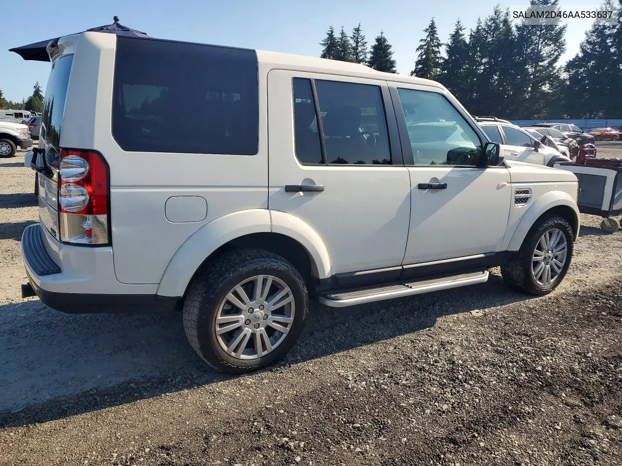2010 Land Rover Lr4 Hse Plus VIN: SALAM2D46AA533637 Lot: 60631386