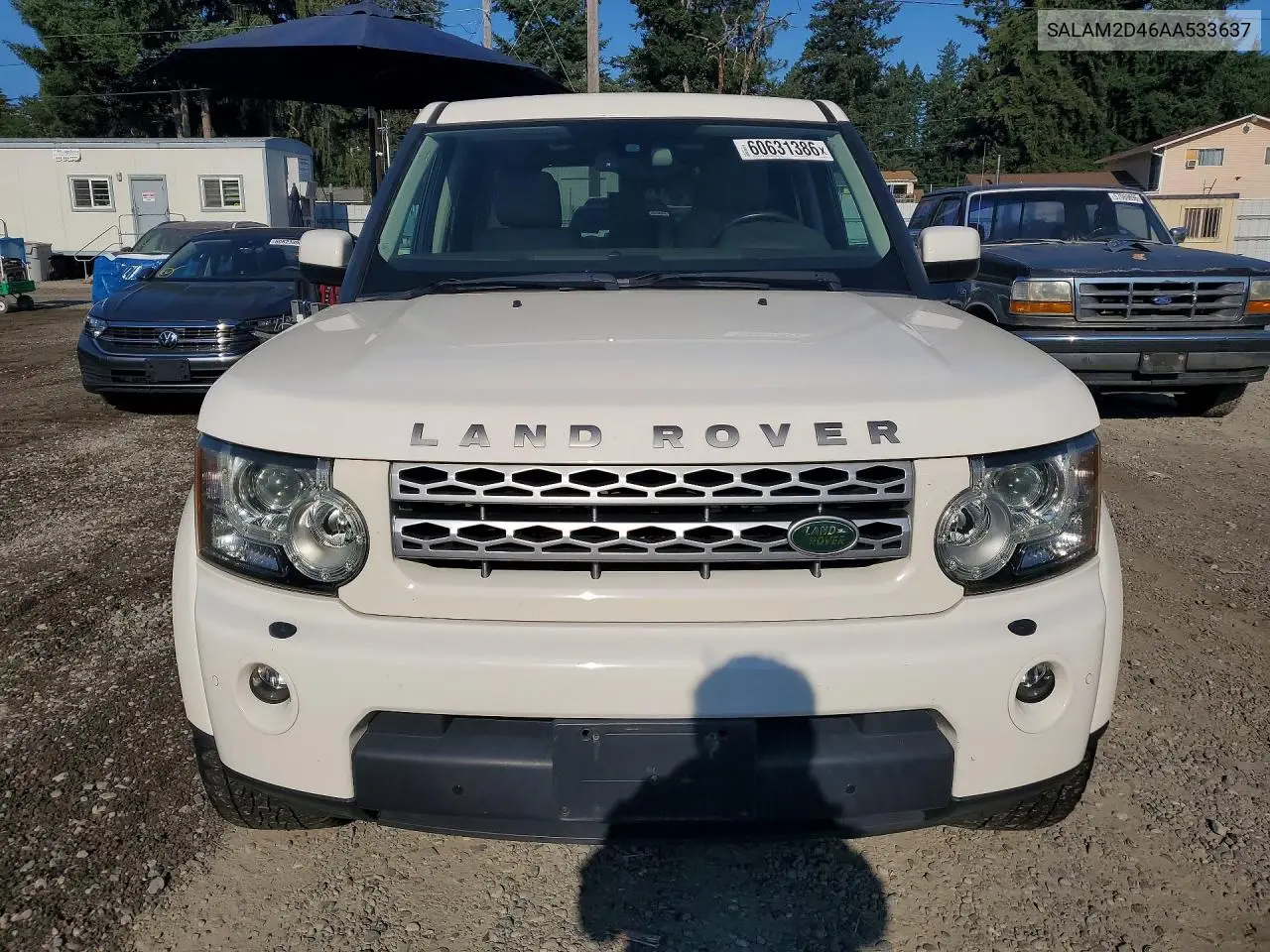 2010 Land Rover Lr4 Hse Plus VIN: SALAM2D46AA533637 Lot: 60631386