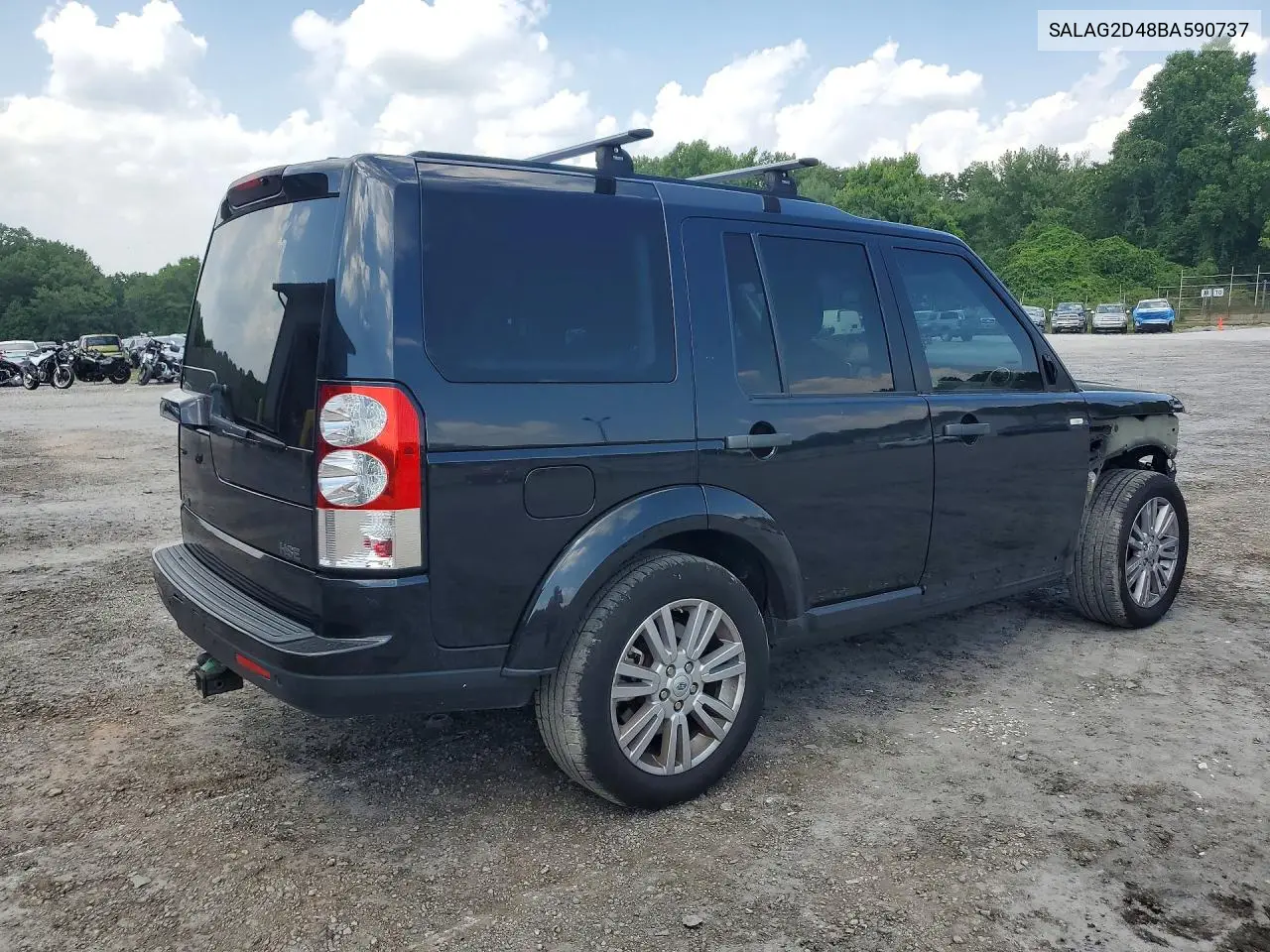 2011 Land Rover Lr4 Hse VIN: SALAG2D48BA590737 Lot: 41634536