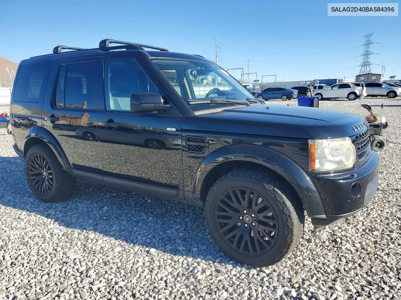 2011 Land Rover Lr4 Hse VIN: SALAG2D40BA584396 Lot: 50953976