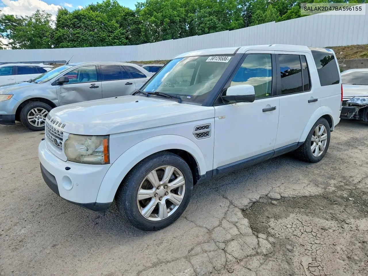 2011 Land Rover Lr4 Hse Luxury VIN: SALAK2D47BA596155 Lot: 58129586