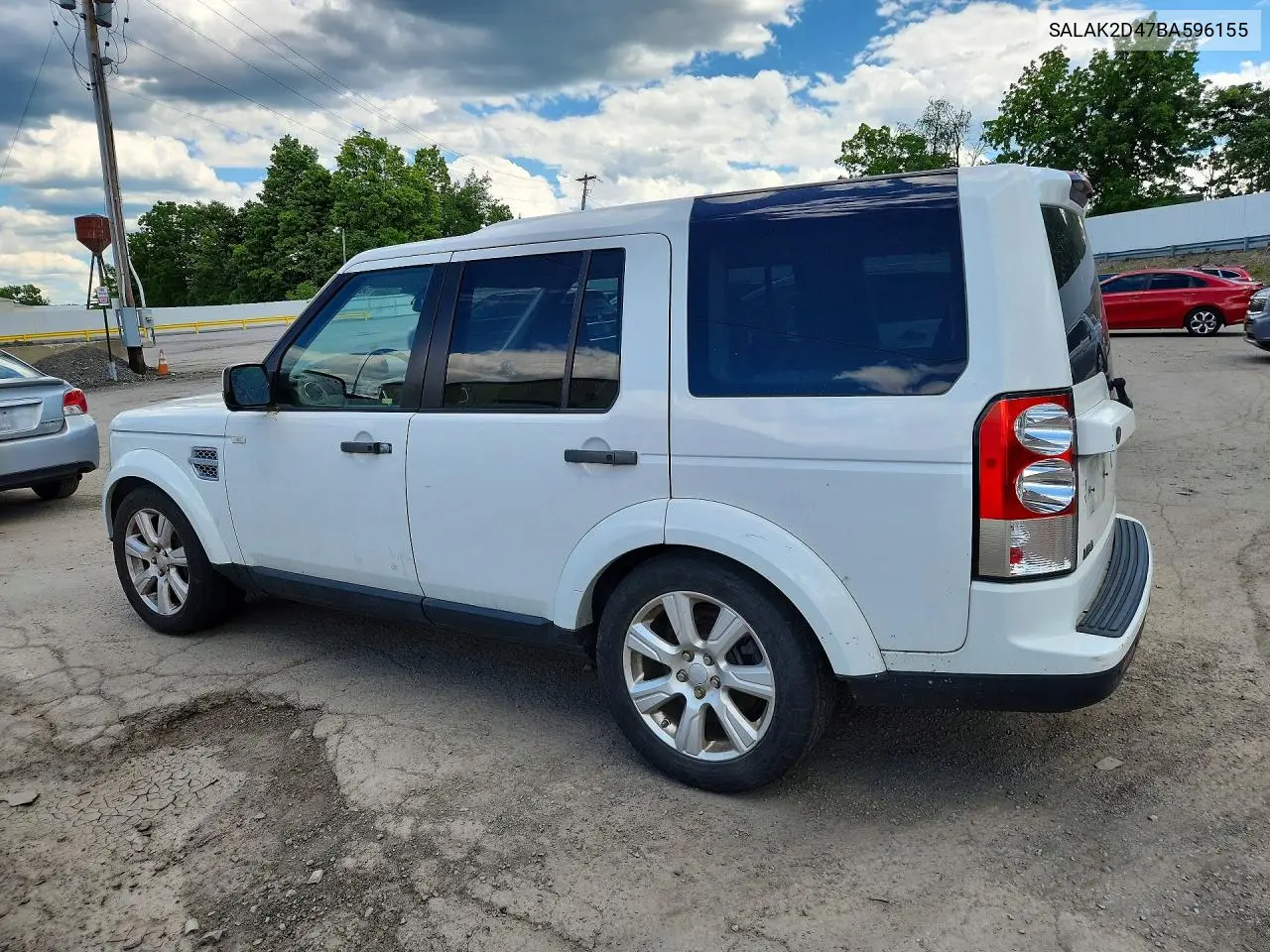 2011 Land Rover Lr4 Hse Luxury VIN: SALAK2D47BA596155 Lot: 58129586
