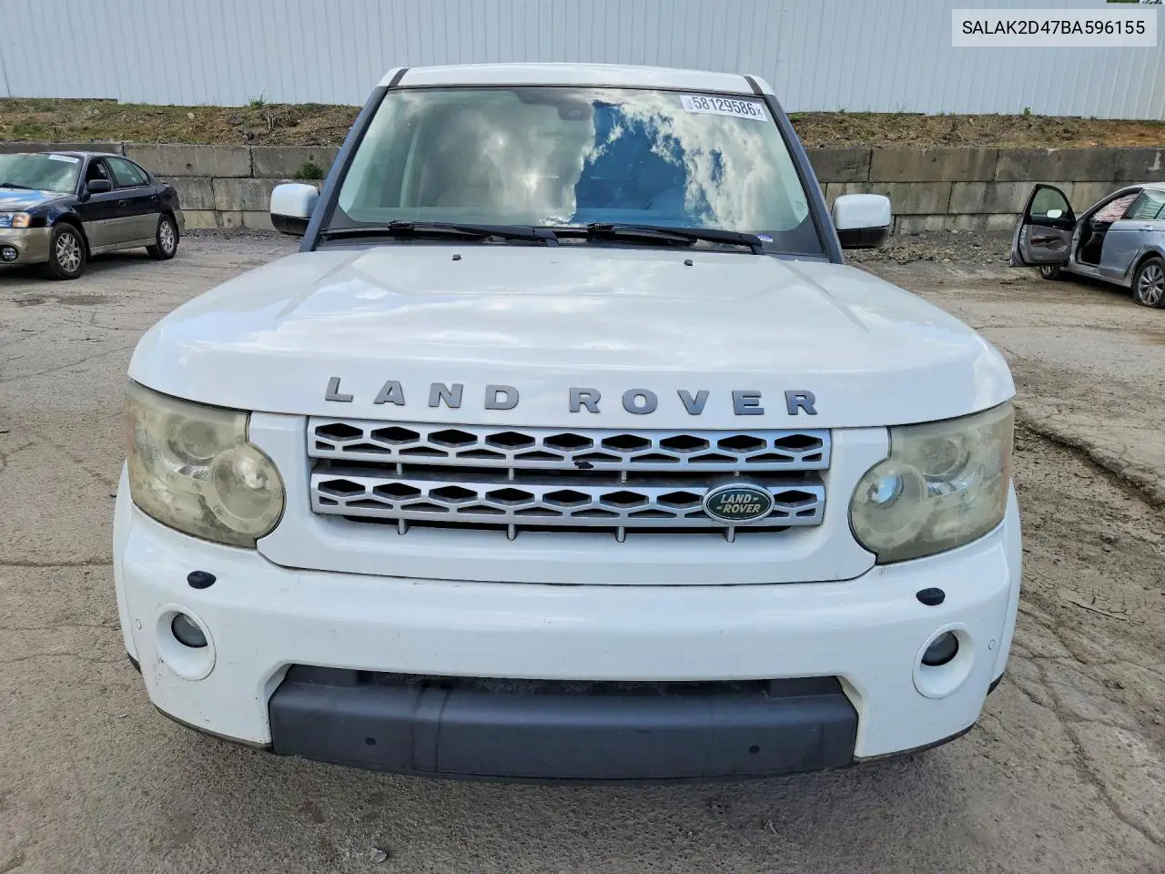 2011 Land Rover Lr4 Hse Luxury VIN: SALAK2D47BA596155 Lot: 58129586
