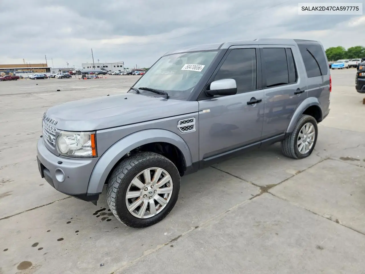 2012 Land Rover Lr4 Hse Luxury VIN: SALAK2D47CA597775 Lot: 50470656