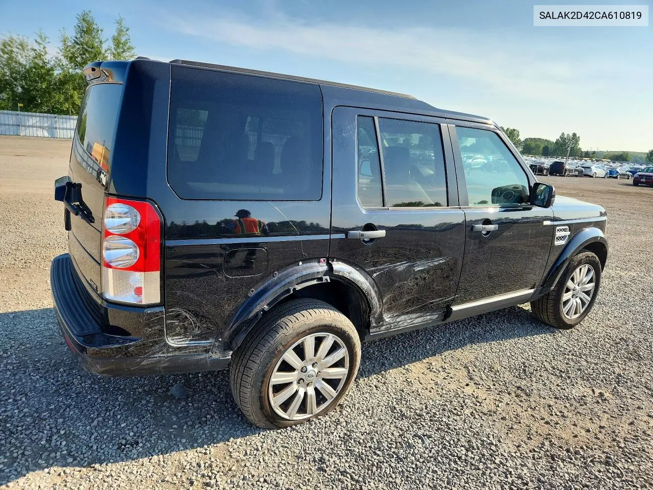 2012 Land Rover Lr4 Hse Luxury VIN: SALAK2D42CA610819 Lot: 60177006