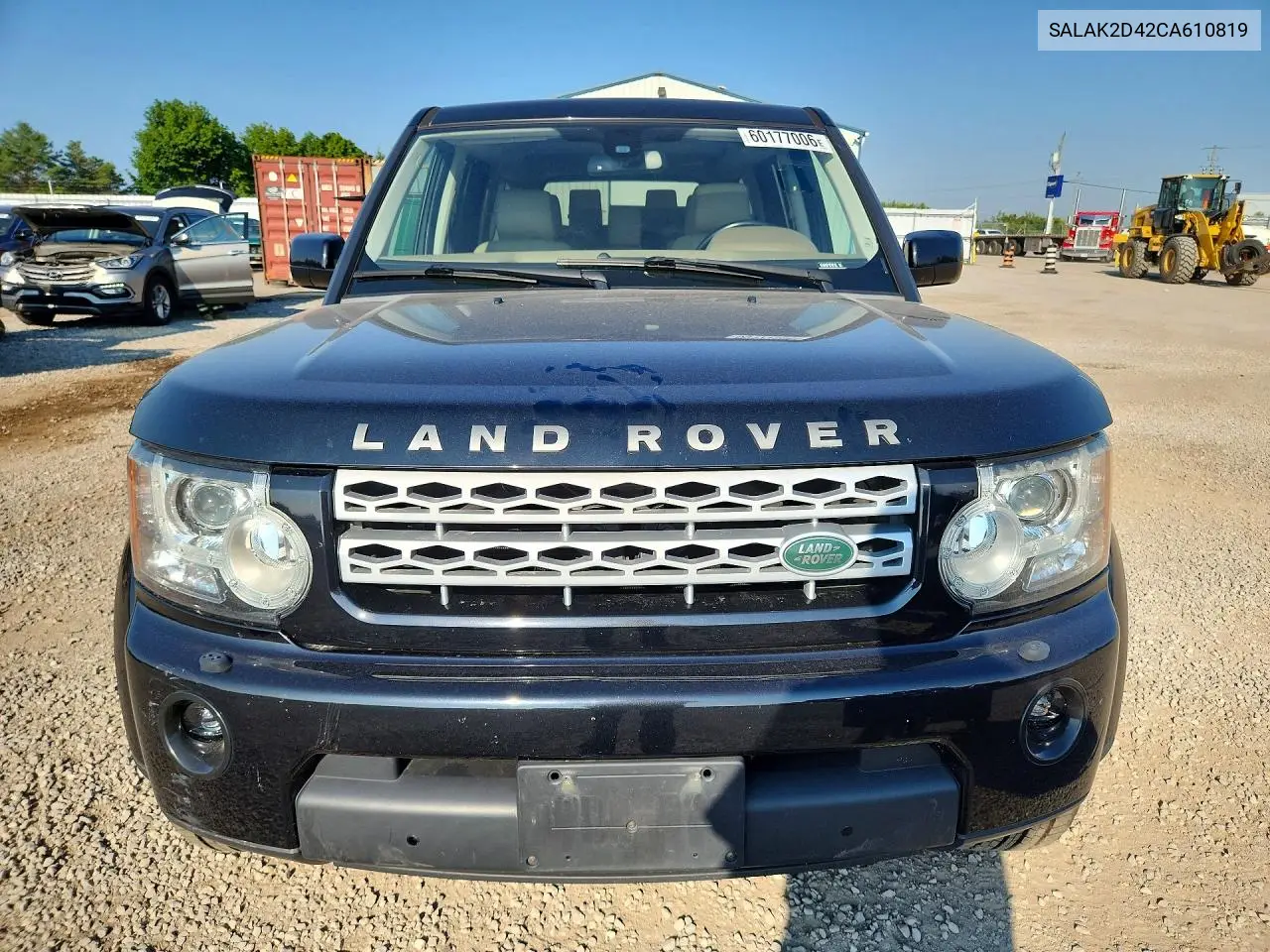 2012 Land Rover Lr4 Hse Luxury VIN: SALAK2D42CA610819 Lot: 60177006
