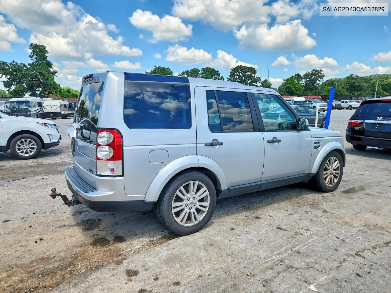 2012 Land Rover Lr4 Hse VIN: SALAG2D43CA632829 Lot: 60250476