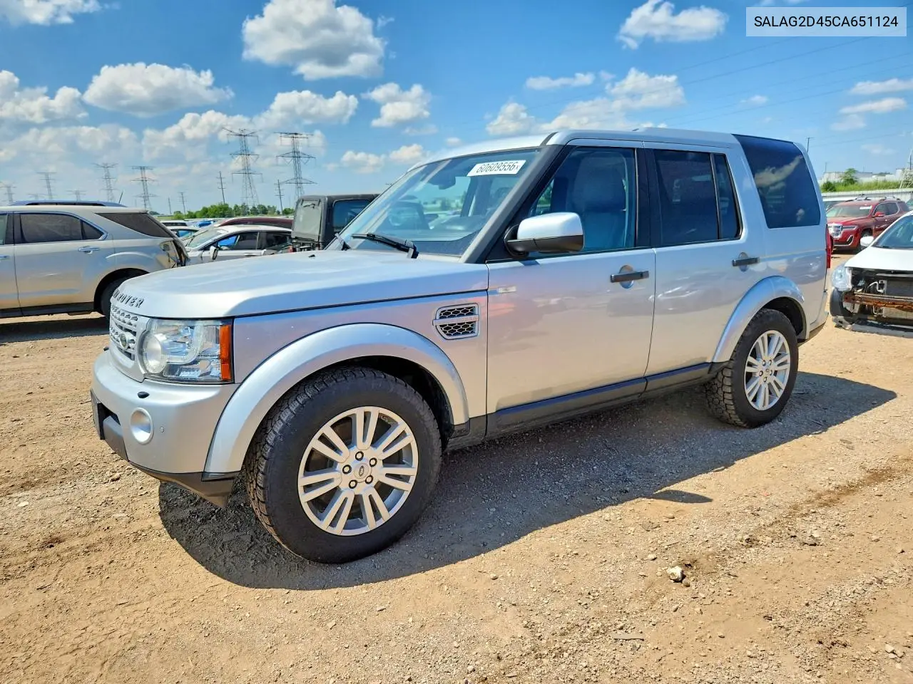 2012 Land Rover Lr4 Hse VIN: SALAG2D45CA651124 Lot: 60609556
