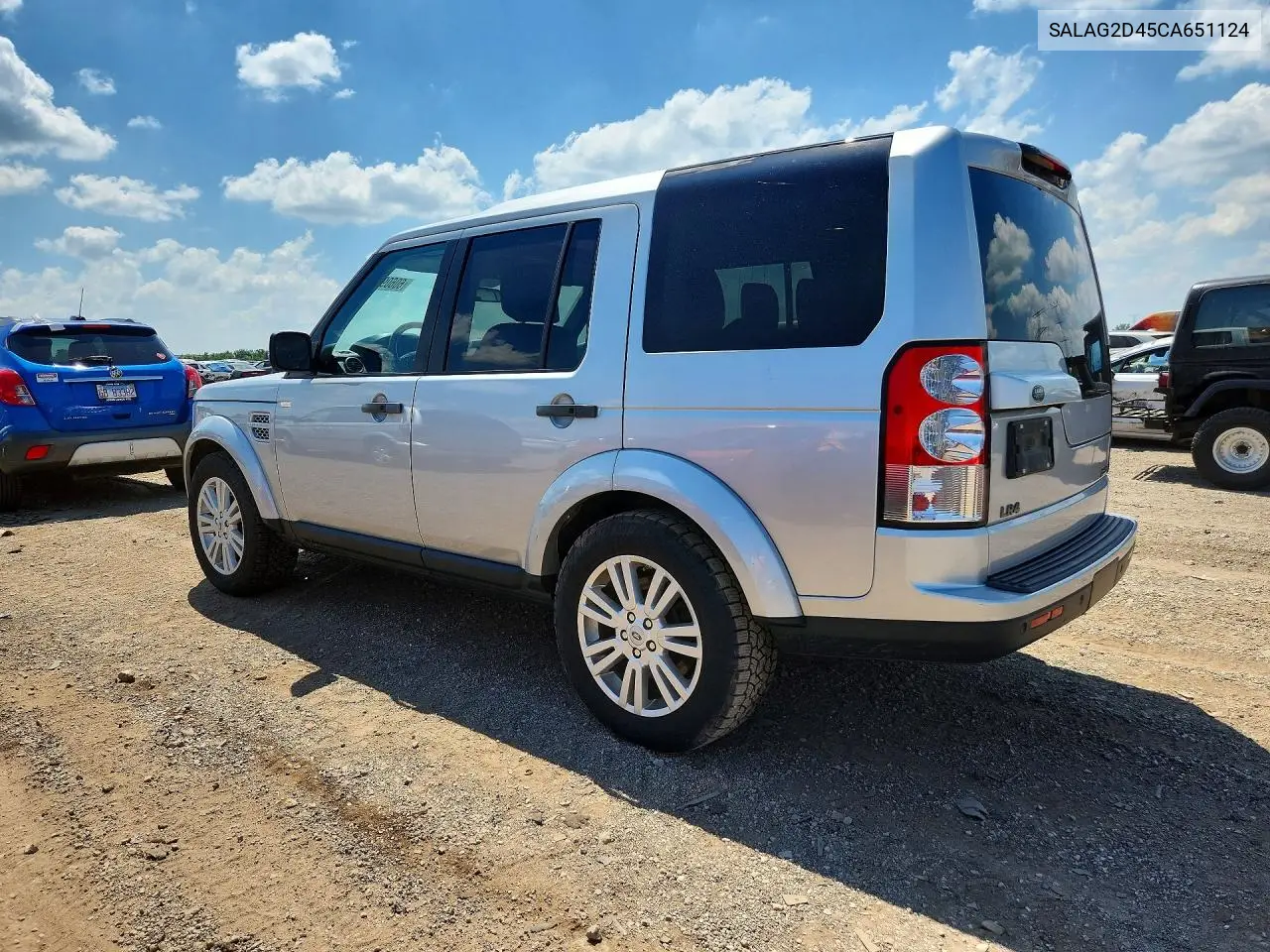 2012 Land Rover Lr4 Hse VIN: SALAG2D45CA651124 Lot: 60609556