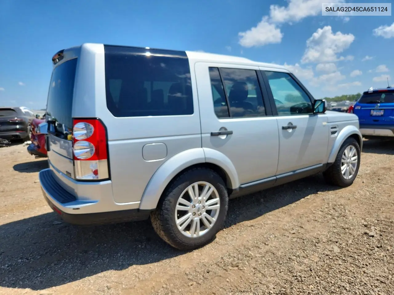 2012 Land Rover Lr4 Hse VIN: SALAG2D45CA651124 Lot: 60609556