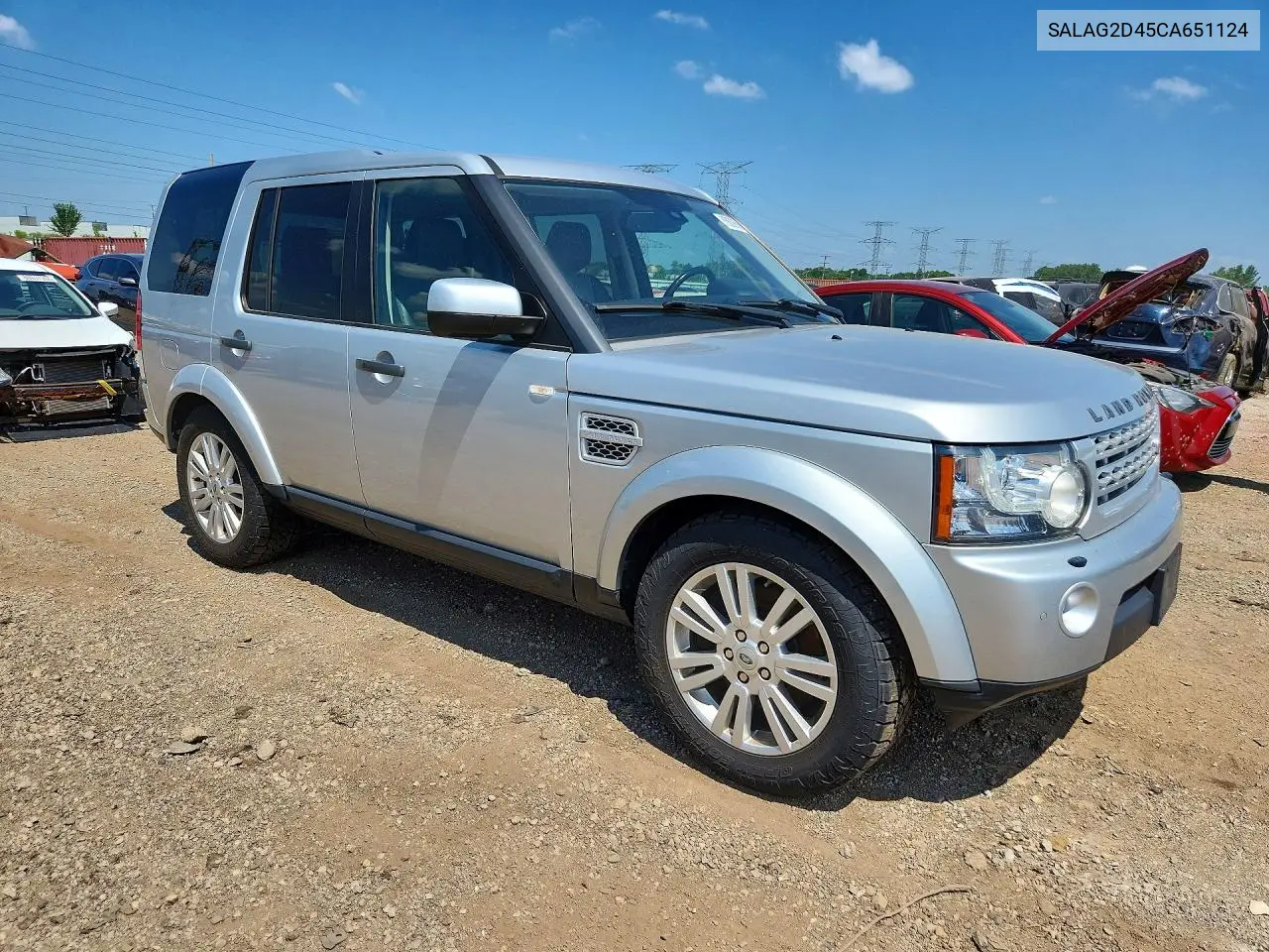 2012 Land Rover Lr4 Hse VIN: SALAG2D45CA651124 Lot: 60609556