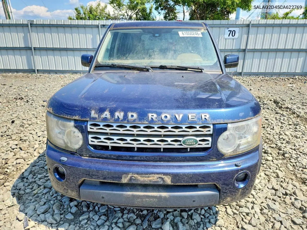 2012 Land Rover Lr4 Hse VIN: SALAG2D45CA622769 Lot: 61050246