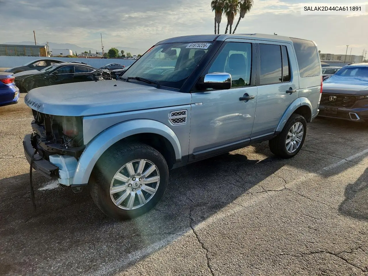 2012 Land Rover Lr4 Hse Luxury VIN: SALAK2D44CA611891 Lot: 61875226