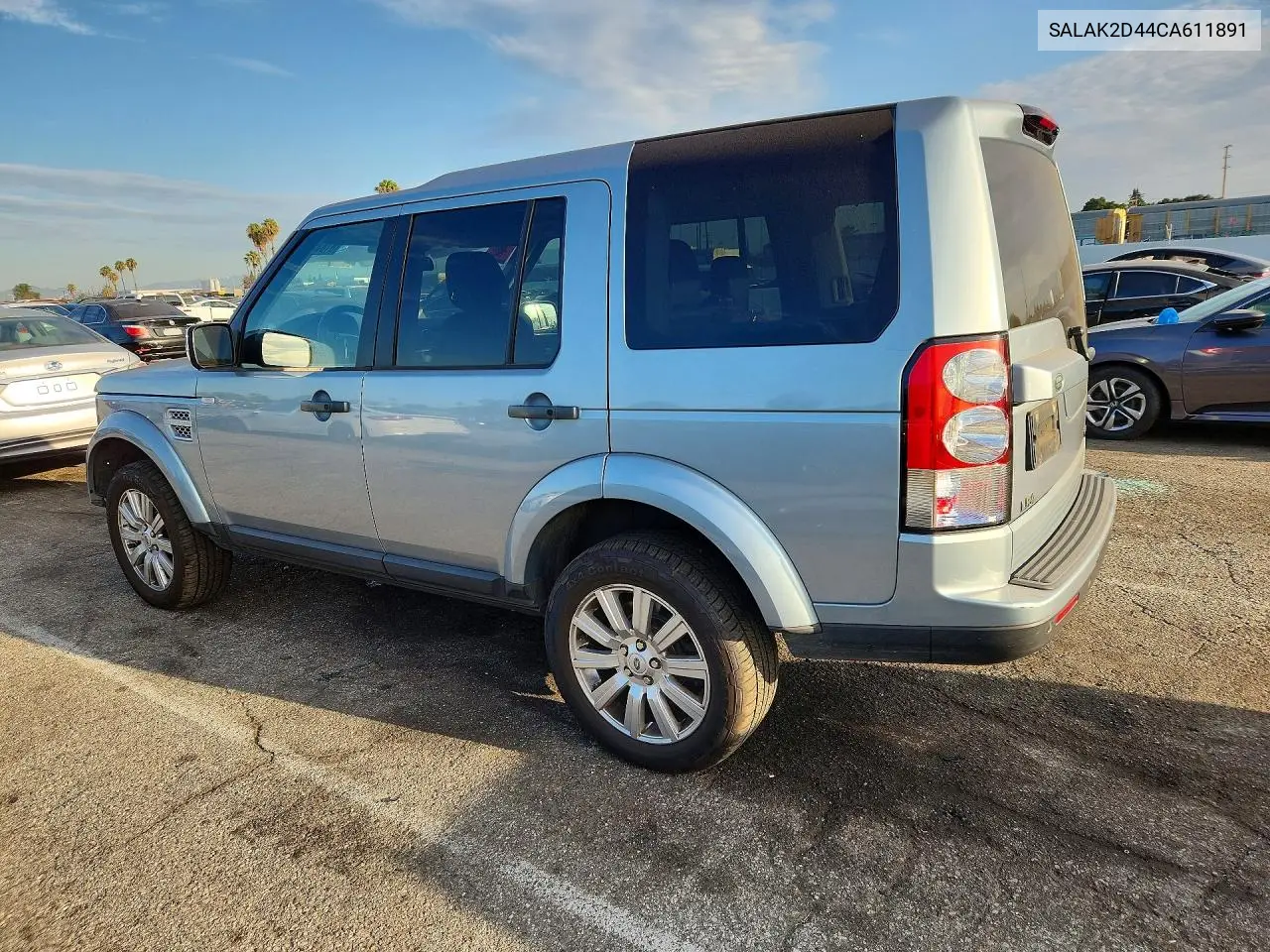 2012 Land Rover Lr4 Hse Luxury VIN: SALAK2D44CA611891 Lot: 61875226