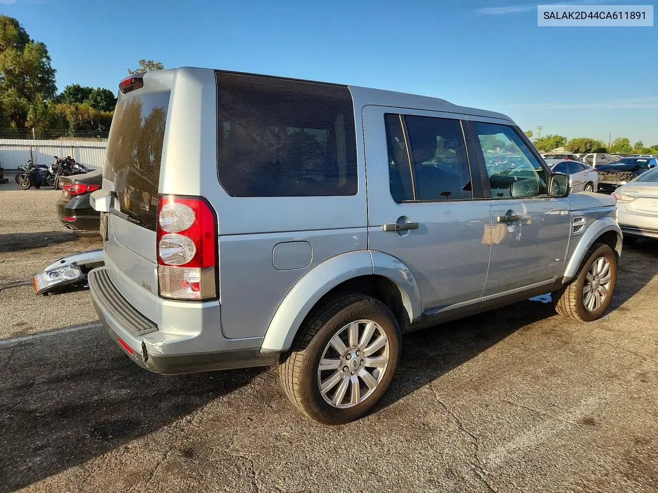 2012 Land Rover Lr4 Hse Luxury VIN: SALAK2D44CA611891 Lot: 61875226