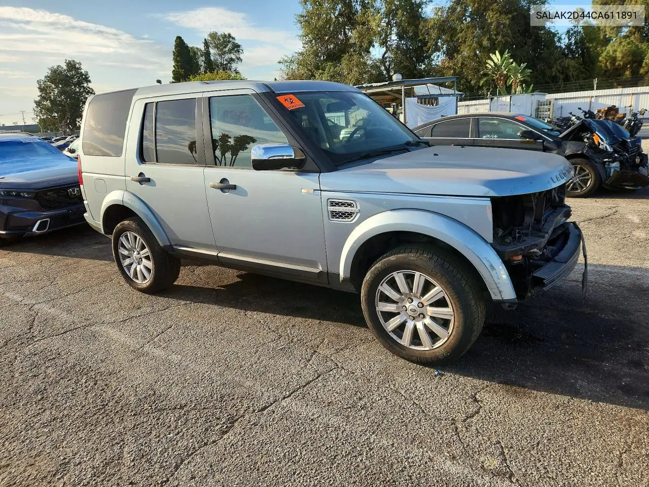 2012 Land Rover Lr4 Hse Luxury VIN: SALAK2D44CA611891 Lot: 61875226