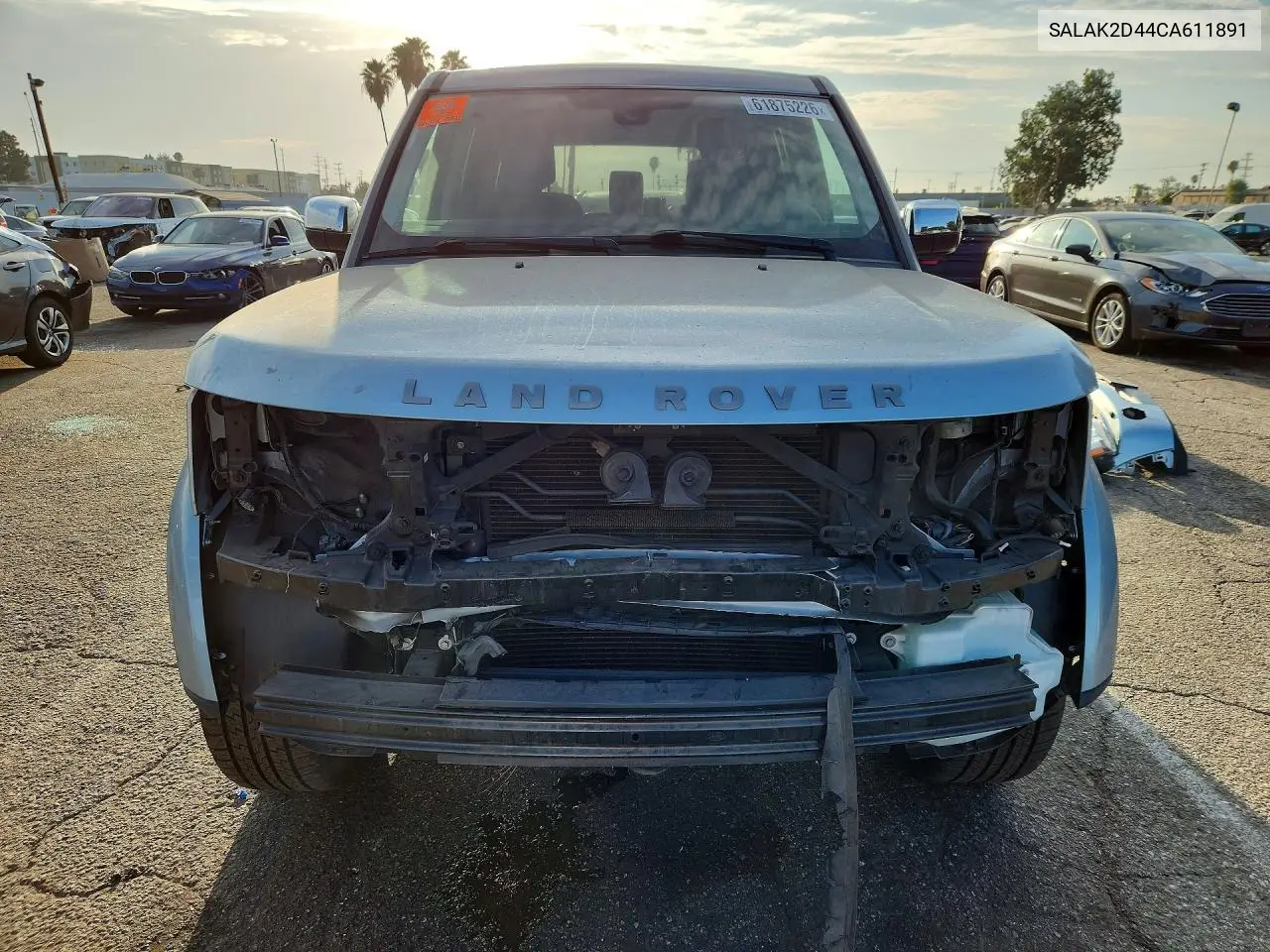 2012 Land Rover Lr4 Hse Luxury VIN: SALAK2D44CA611891 Lot: 61875226