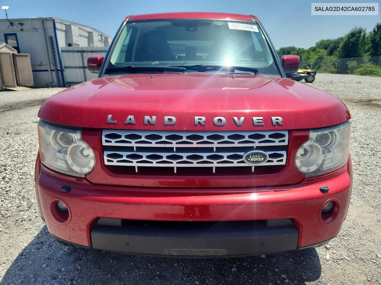 2012 Land Rover Lr4 Hse VIN: SALAG2D42CA602785 Lot: 62112496