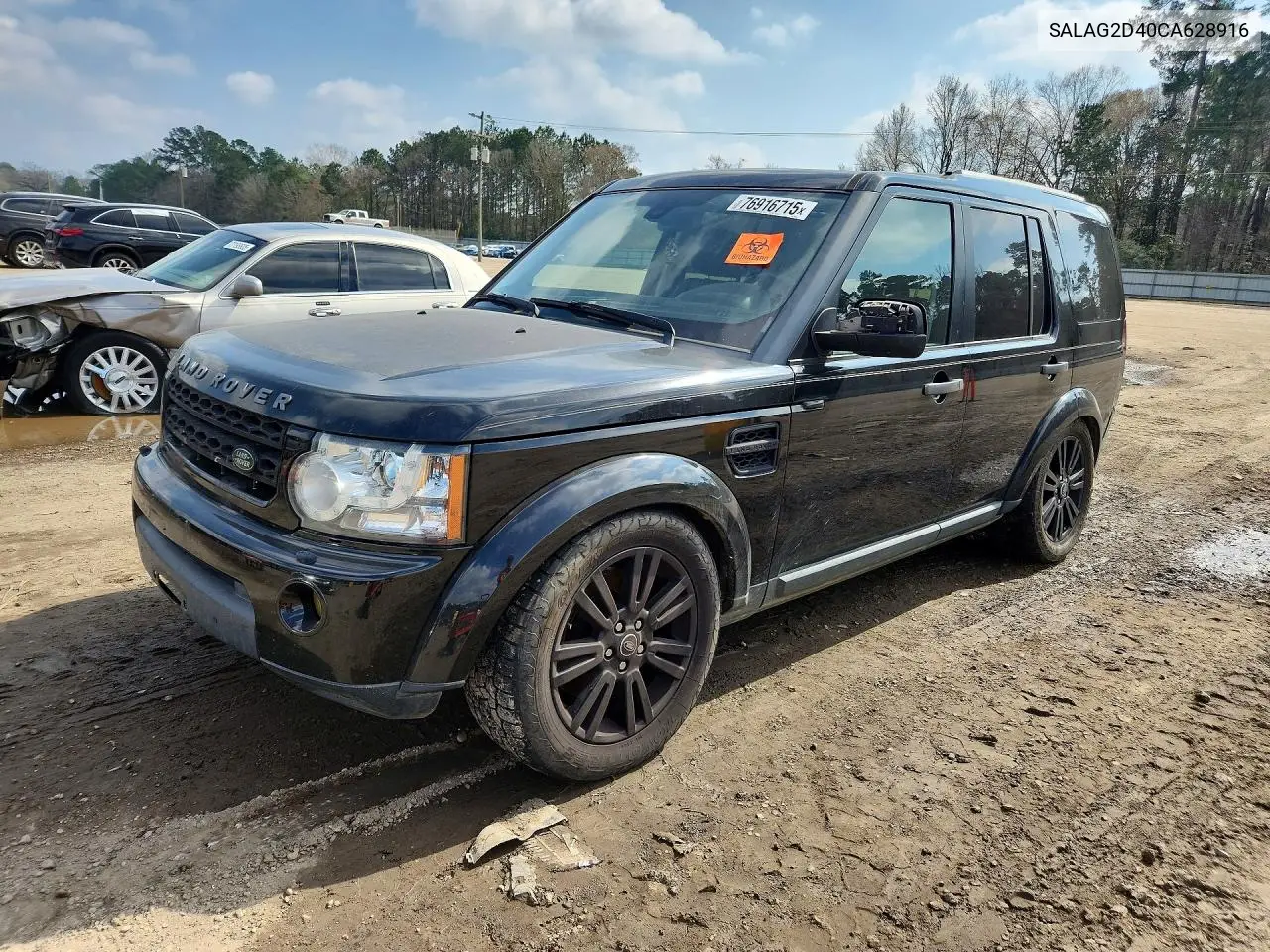 2012 Land Rover Lr4 Hse VIN: SALAG2D40CA628916 Lot: 76916715