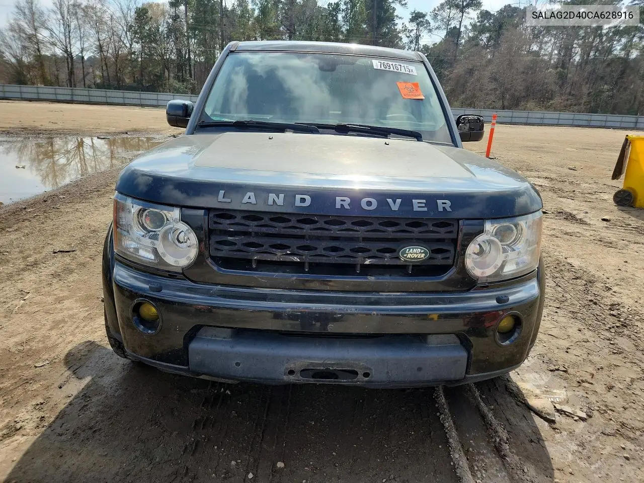 2012 Land Rover Lr4 Hse VIN: SALAG2D40CA628916 Lot: 76916715