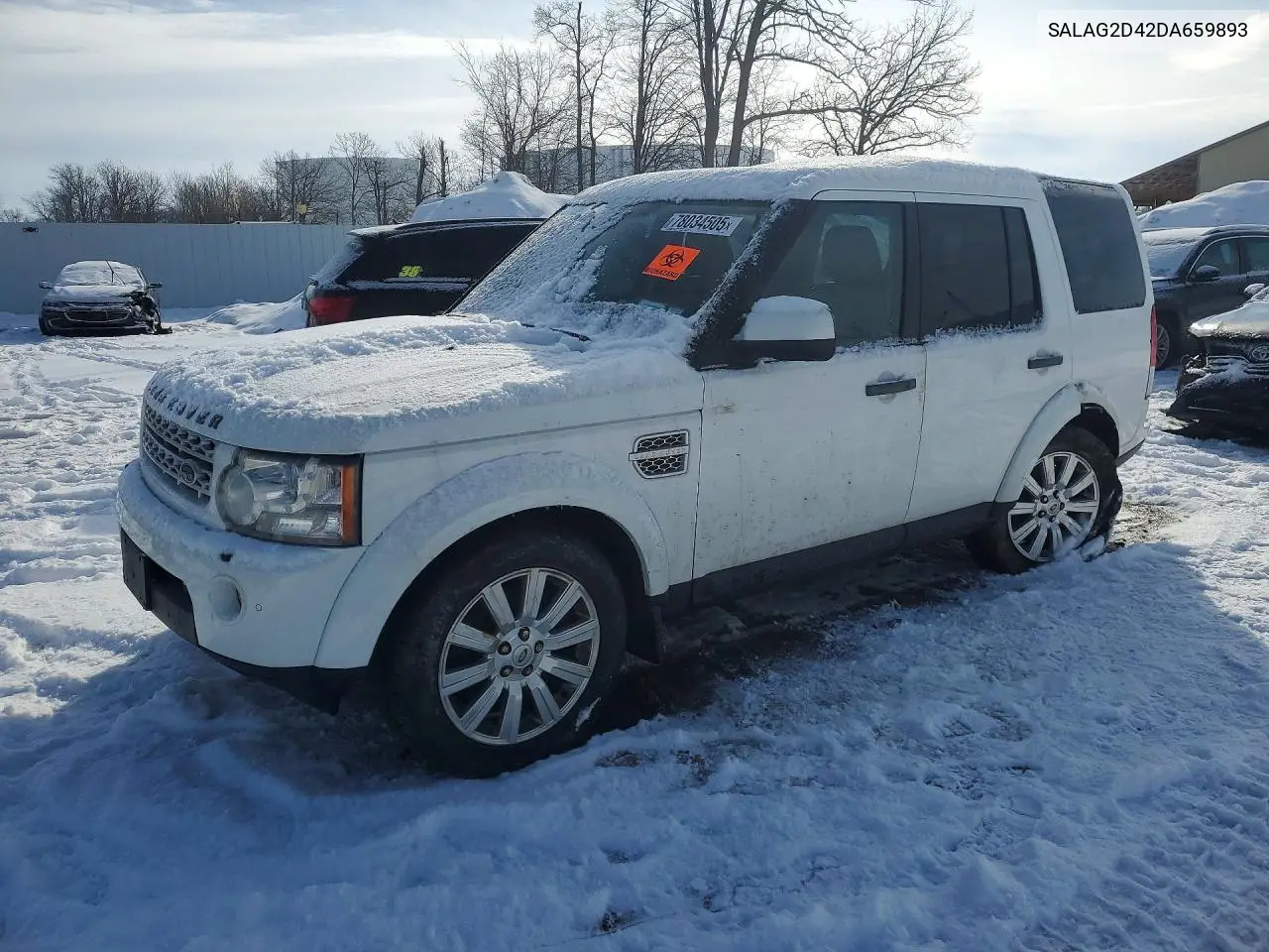 2013 Land Rover Lr4 Hse VIN: SALAG2D42DA659893 Lot: 78034505