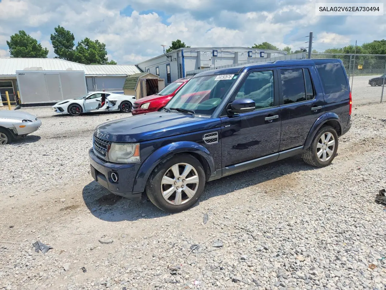 2014 Land Rover Lr4 Hse VIN: SALAG2V62EA730494 Lot: 59292676