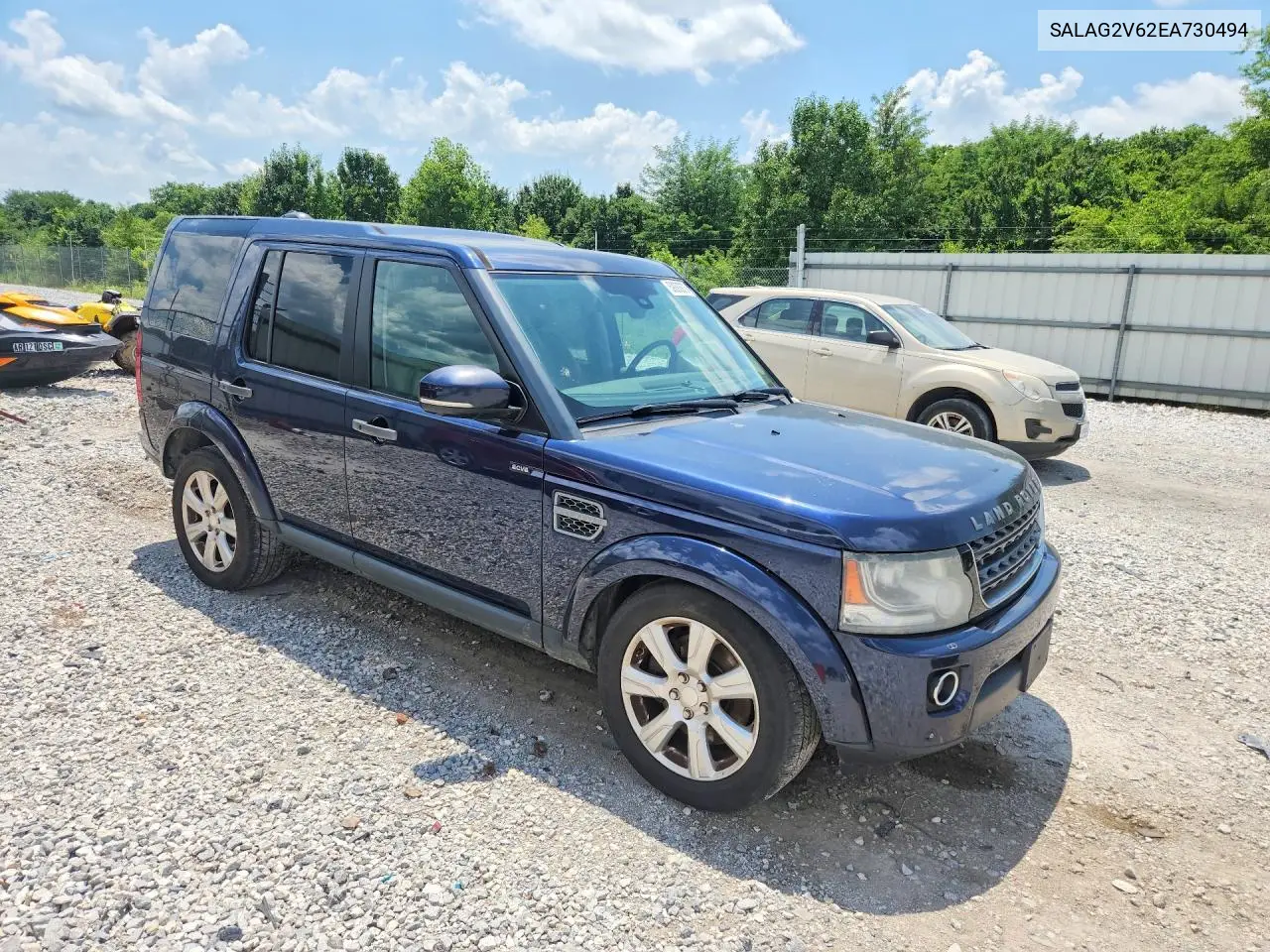 2014 Land Rover Lr4 Hse VIN: SALAG2V62EA730494 Lot: 59292676