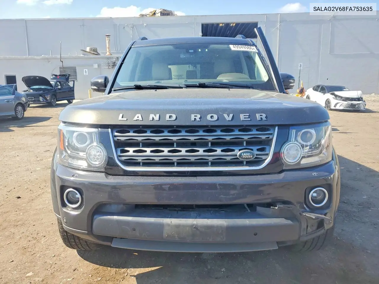 2015 Land Rover Lr4 Hse VIN: SALAG2V68FA753635 Lot: 49949986