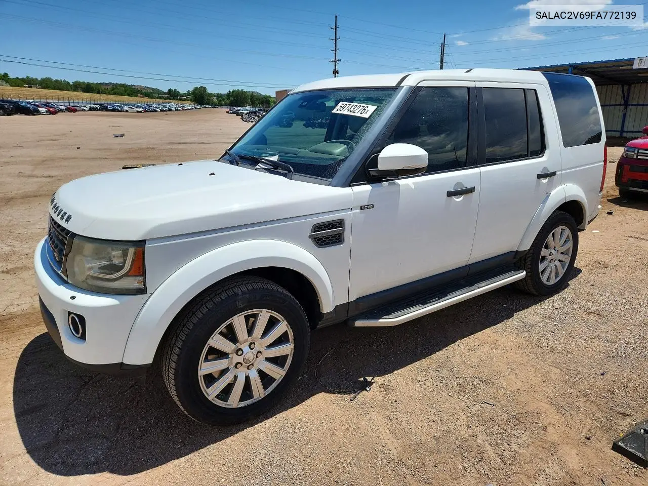 2015 Land Rover Lr4 VIN: SALAC2V69FA772139 Lot: 59743276