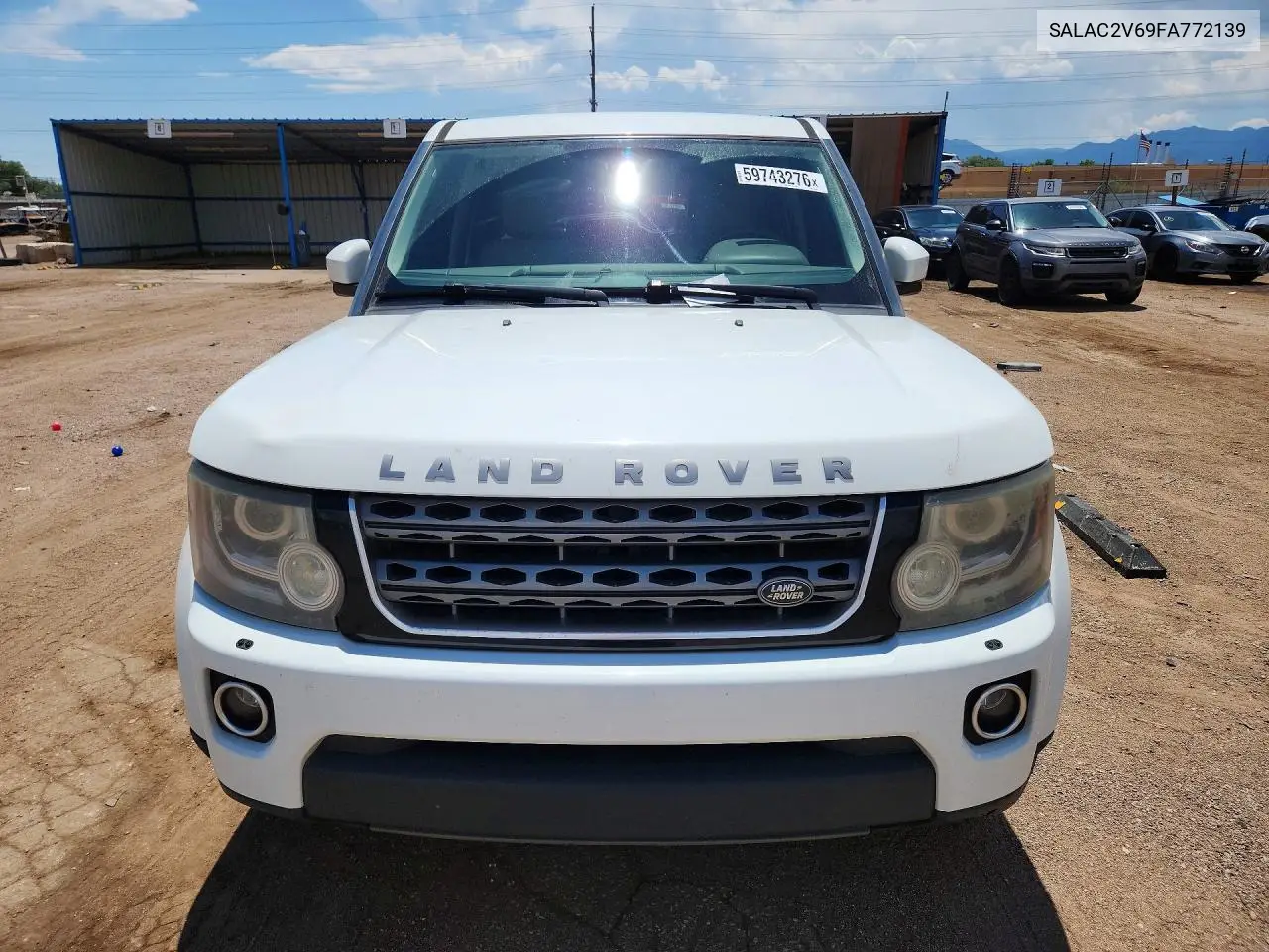 2015 Land Rover Lr4 VIN: SALAC2V69FA772139 Lot: 59743276