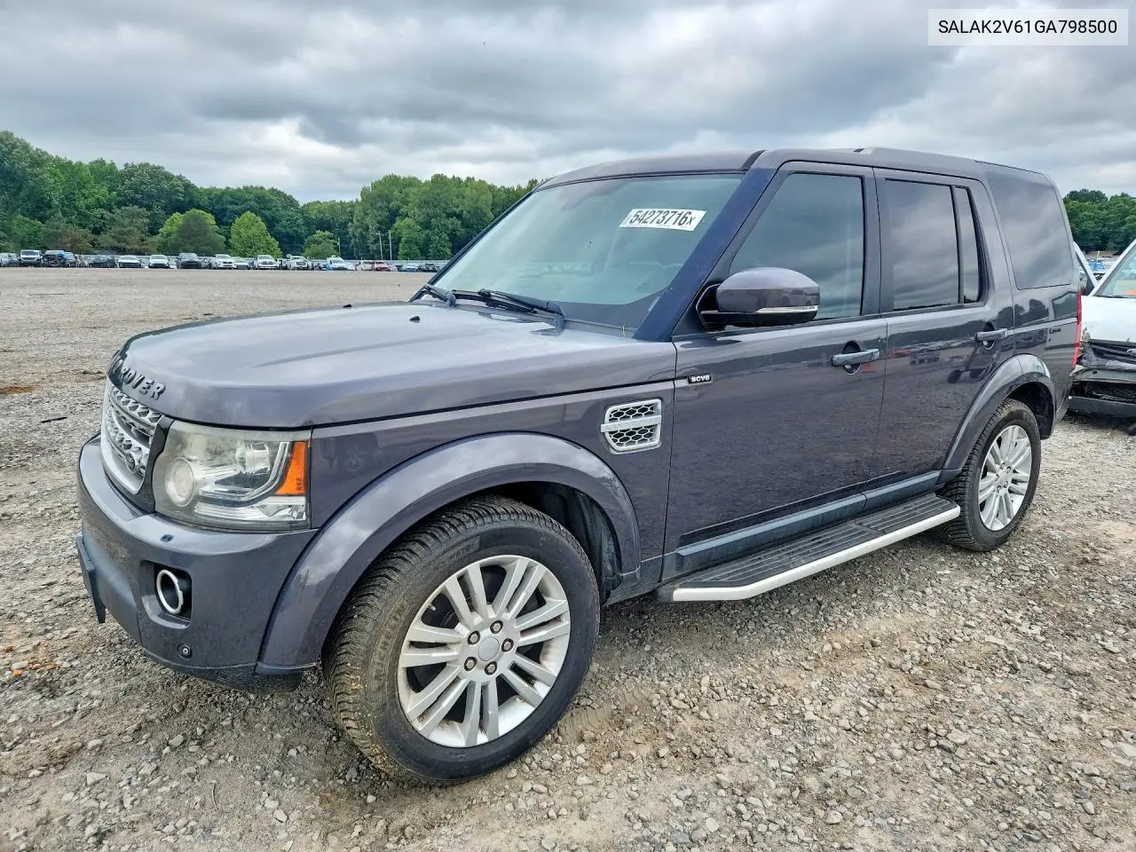 2016 Land Rover Lr4 Hse Luxury VIN: SALAK2V61GA798500 Lot: 54273716