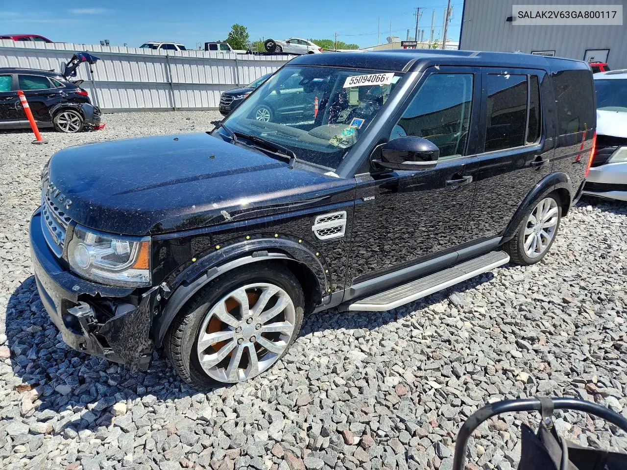 2016 Land Rover Lr4 Hse Luxury VIN: SALAK2V63GA800117 Lot: 55094066