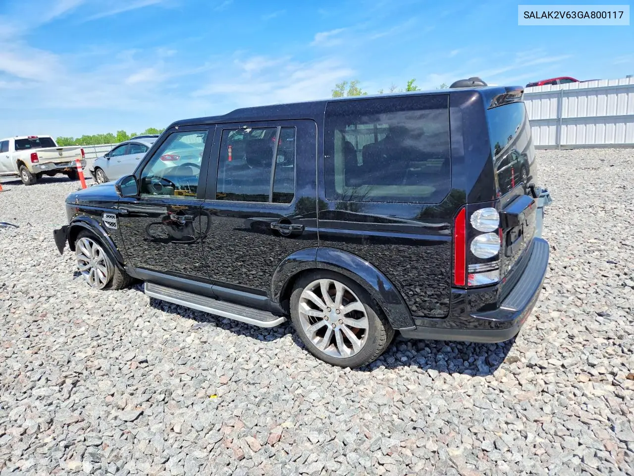 2016 Land Rover Lr4 Hse Luxury VIN: SALAK2V63GA800117 Lot: 55094066