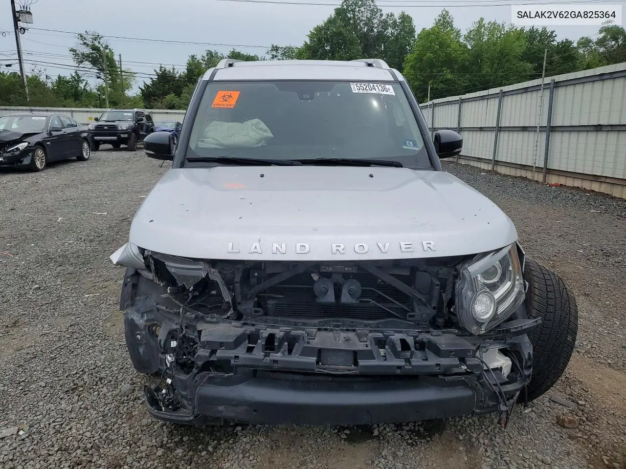 2016 Land Rover Lr4 Hse Luxury VIN: SALAK2V62GA825364 Lot: 55204136