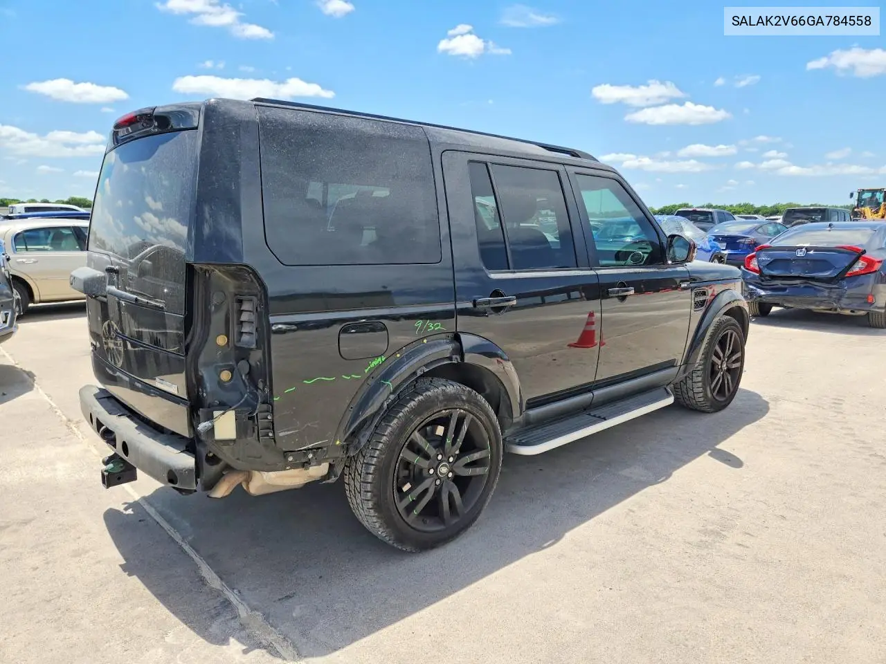2016 Land Rover Lr4 Hse Luxury VIN: SALAK2V66GA784558 Lot: 55371726