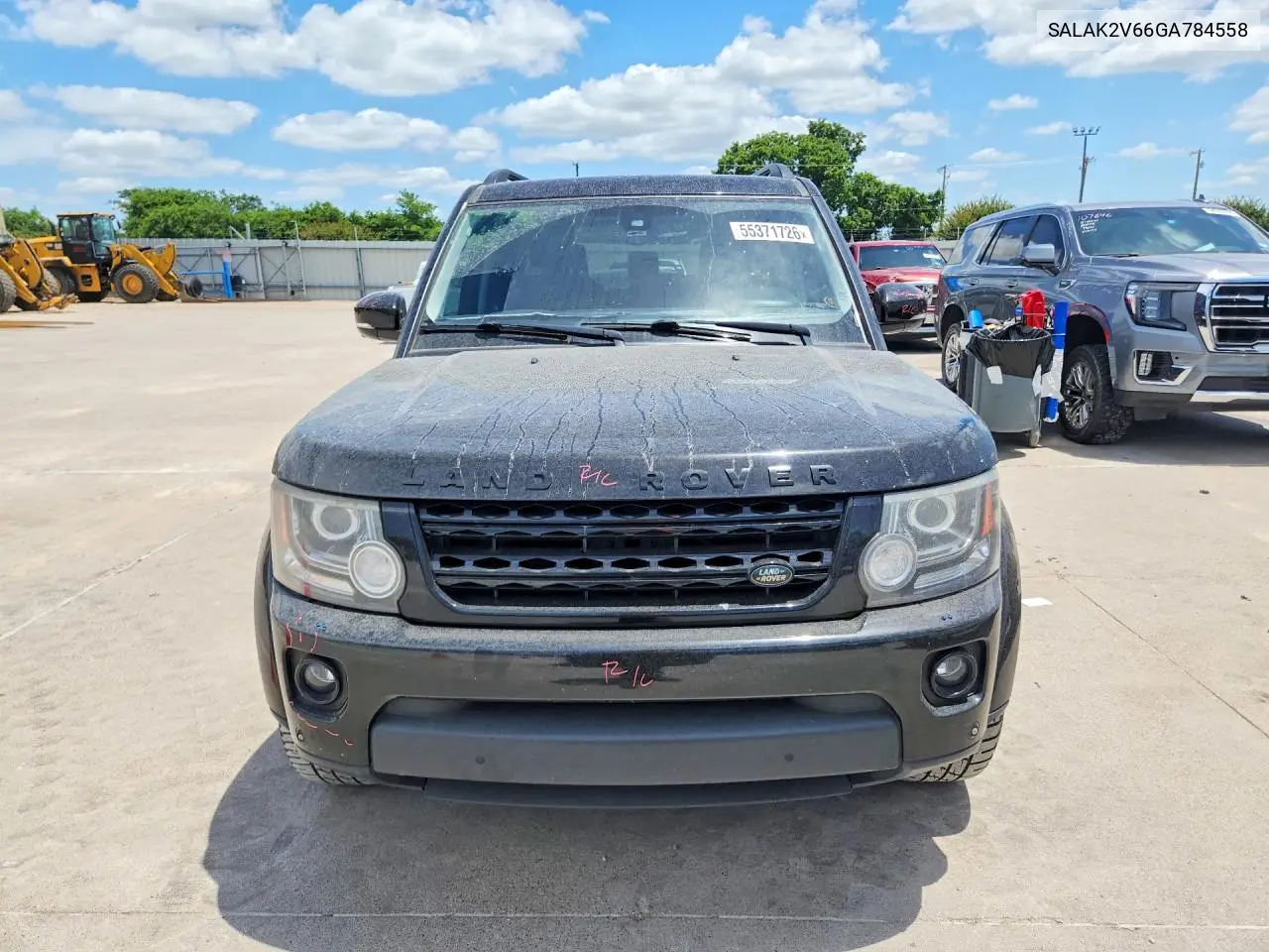 2016 Land Rover Lr4 Hse Luxury VIN: SALAK2V66GA784558 Lot: 55371726
